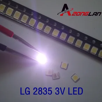 

160PCS FOR LG Original LED LCD TV Backlight Application LED 3528 2835 1210 Light Beads Cool white High Power 1W 3V 110LM