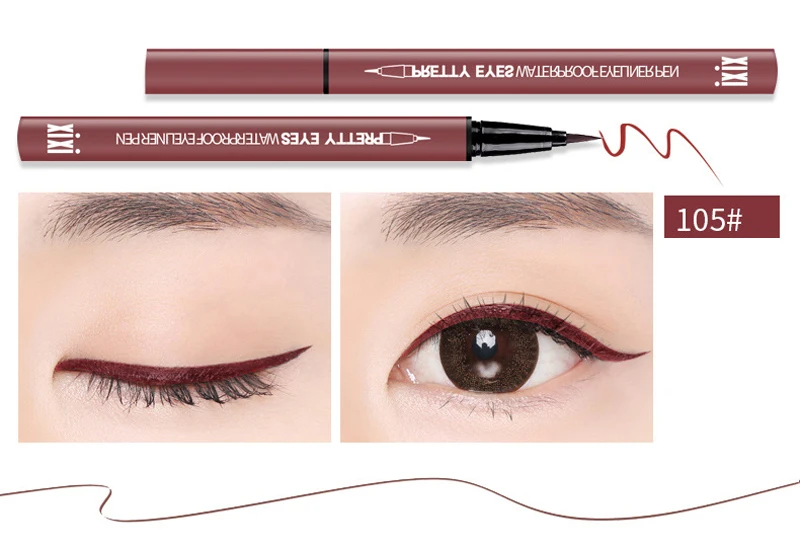 XIXI Brand Eye Liner Cosmetics Long Lasting Waterproof Pigment Natural Black Red BrownColor Pencil Eyeliner Makeup XIXI Brand Eye Liner Cosmetics Long Lasting Waterproof Pigment Natural Black Red BrownColor Pencil Eyeliner Makeup