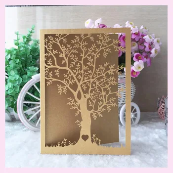 

Romantic Wedding/Business/Party/Birthday Invitation Cards love tree love heart Wedding Party Invitation Card with different colo