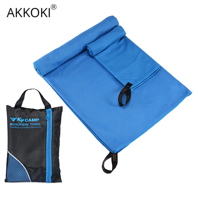 

2PCS Beach Towels With Bag Larger Size Microfiber Sport Towel Set Soft Quick Dry For Gym Travel Swimming Yoga Outdoor Supplies
