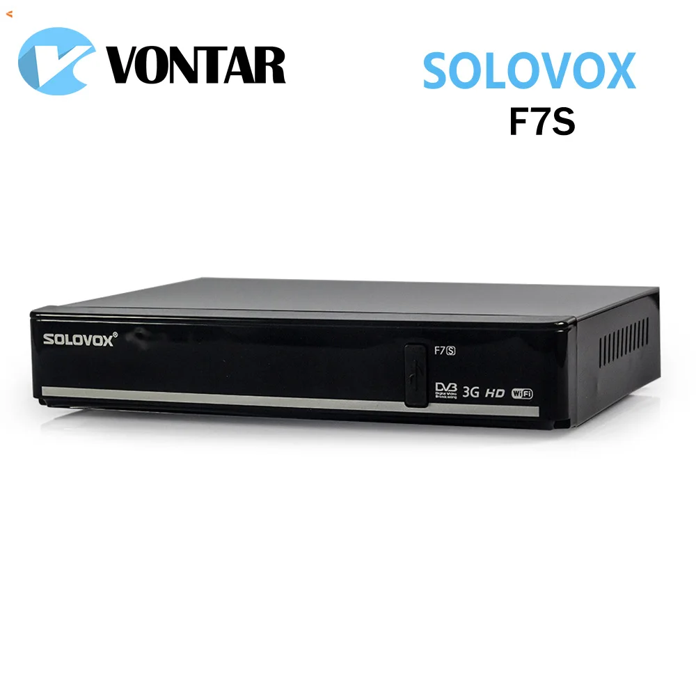 

5pcs [Genuine]SOLOVOX F7S DVB-S2 HD Satellite Receiver with AV output VFD Screen Support WEB TV USB Wifi Biss Key CCCAMD NEWCAMD