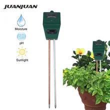 10 шт./лот для садовых растений цветок 3 в 1 PH Тест er почвенный светильник для измерения влажности воды измеритель освещенности монитор скидка 20
