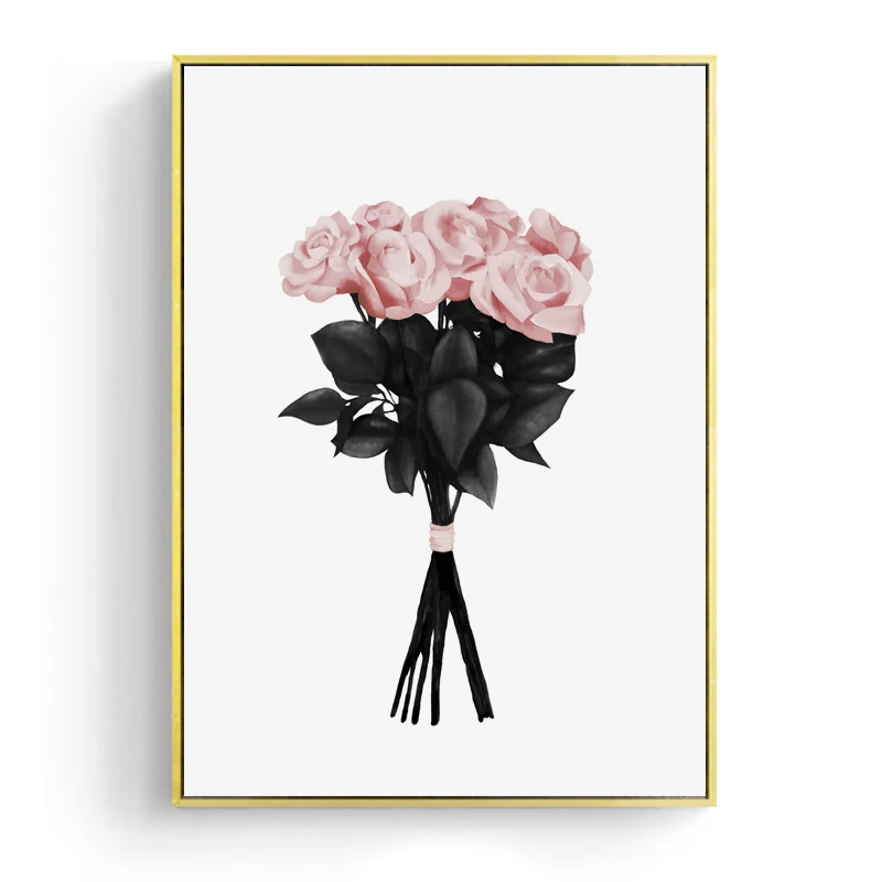 Pink Bouquet Art Print - 