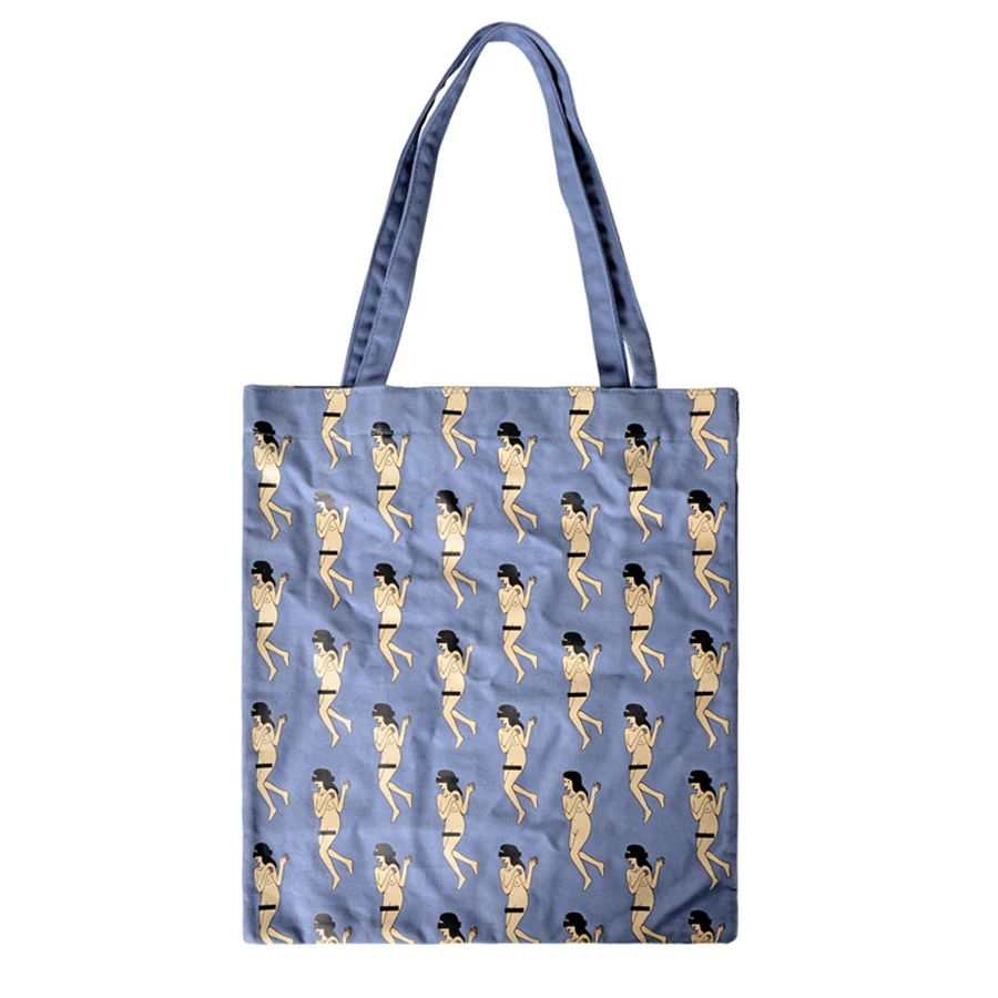 

KIITOS LIFE canvas printed shopping bags for women in season 2(FUN KIK)