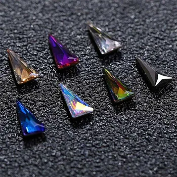 

10PCS/Pack Glass Teardrop-Shaped Flatback Rhinestones Shiny Diamond Nail Art Decorations DIY Beauty Nail Drill Jewelry Supplies