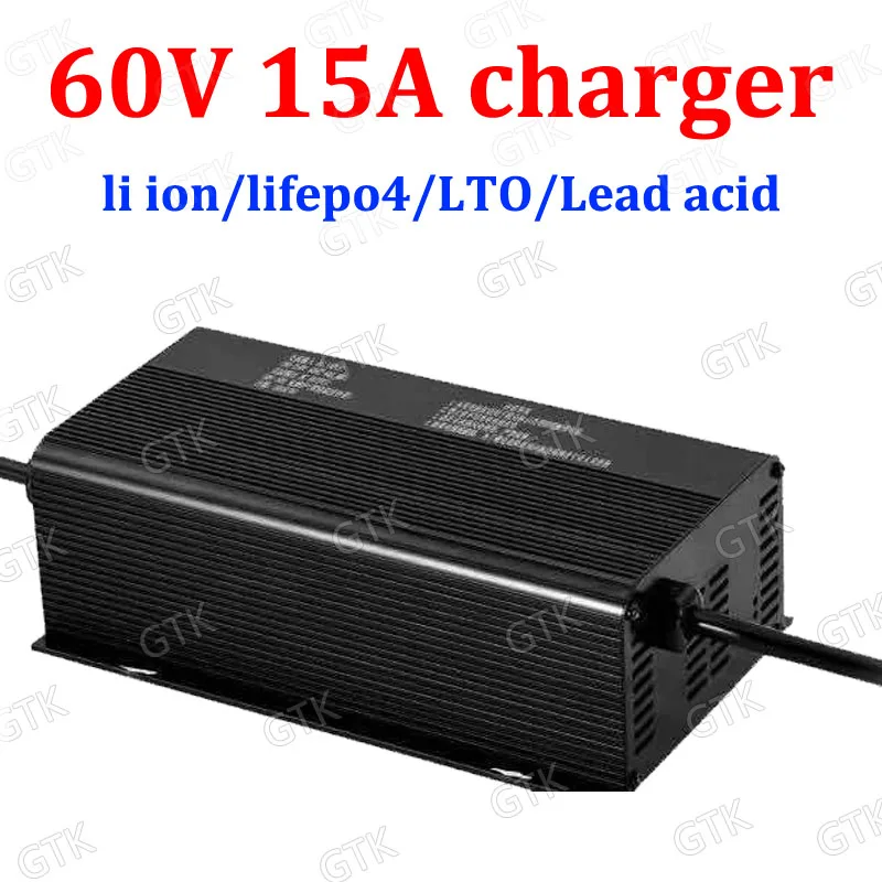 

60v 15A lithium ion lifepo4 LTO lead acid smart charger 16S 67.2V li ion charger 25s 70v LTO 15A 20S 73V 15A lifepo4 charger