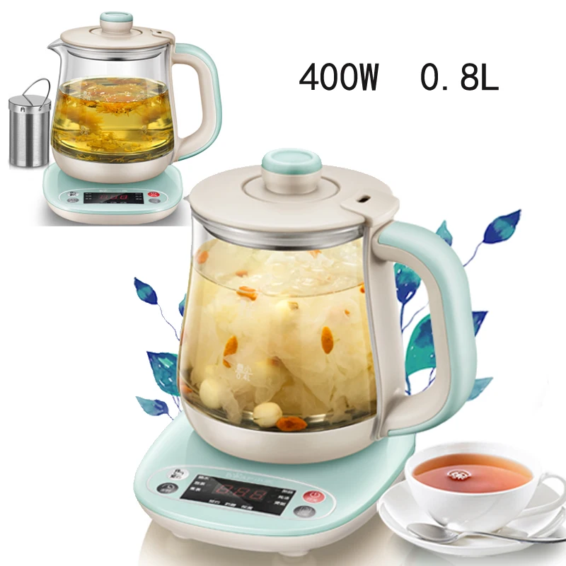 JA45,0.8L High Boron Glass Electric Kettle Thermal Insulation Flower Teapot Health Preserving 10H Timed Anti-dry Protection цена JA45,0.8L High Boron Glass Electric Kettle Thermal Insulation Flower Teapot Health Preserving 10H Timed Anti-dry Protection цены онлайн
