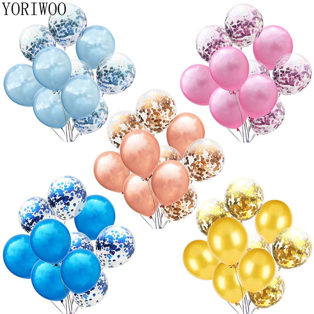 

YORIWOO 20pcs Latex Balloon Confetti Baloons Air Happy Birthday Balloon Accessory Baby Shower Boy Girl Wedding Decoration Ballon
