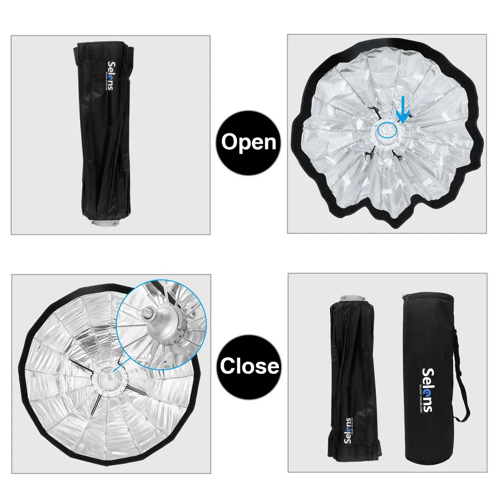 Selens 65cm/85cm/105cm Diffuser Reflector