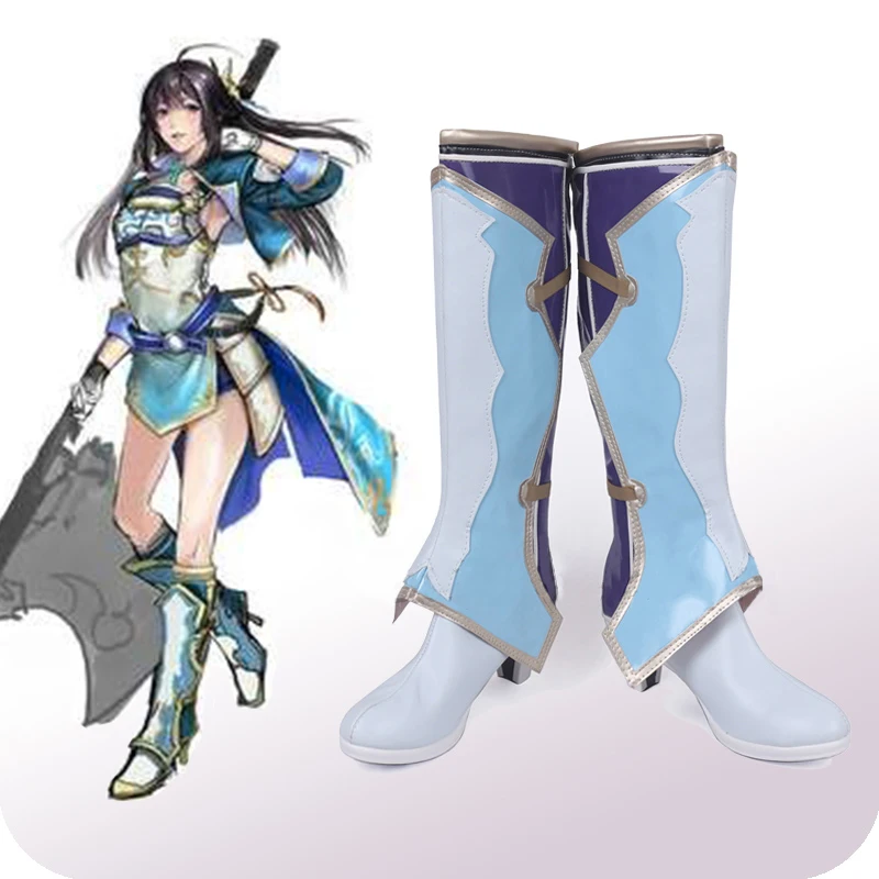Обувь для косплея в стиле игры Shin Sangokumusou обувь для косплея Dynasty Warriors обувь для косплея Хэллоуин Вечерние Повседневные туфли для отдыха Xin XianYing