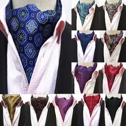 2019 Британский винтажный ЖАККАРД мужской шелковый шейный платок аскотские Галстуки Нежные мужские свадебные галстуки формальное платье