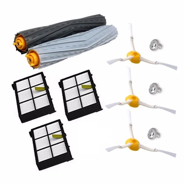 

Debris Extractor Brush Hepa Filter Side Brush Kit for IRobot Roomba 800 900 870 880 980 Robot Vacuum Cleaner Parts Brush Filters