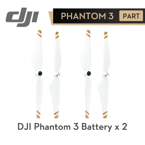 Пропеллеры DJI Phantom 3, 9450 углеродное волокно, усиленные полоски, самозатягивающиеся пропеллеры Phantom 3, профессиональные аксессуары - Цвет: white-gold x2