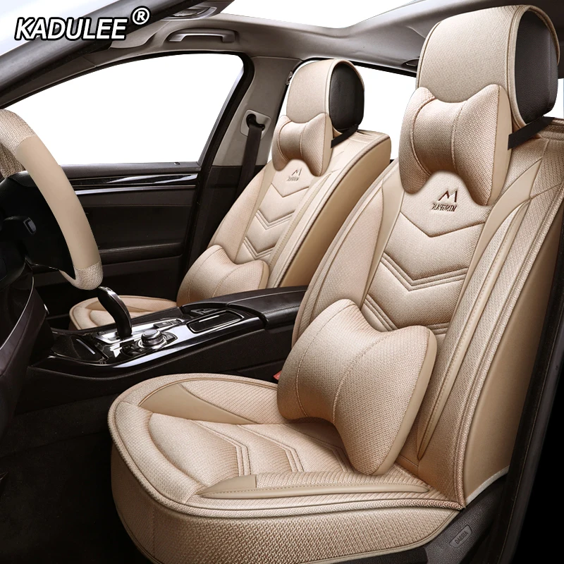 Чехол для автокресла KADULEE льняной чехол Infiniti все модели M35/M37/M56 Q50L QX50 ESQ Q70L QX60 QX70 Q50