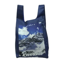 Площадь карман сумка конфеты 20 видов цветов доступны Экологичные многоразовые складной полиэстер Многоразовые Складная сумка для покупок