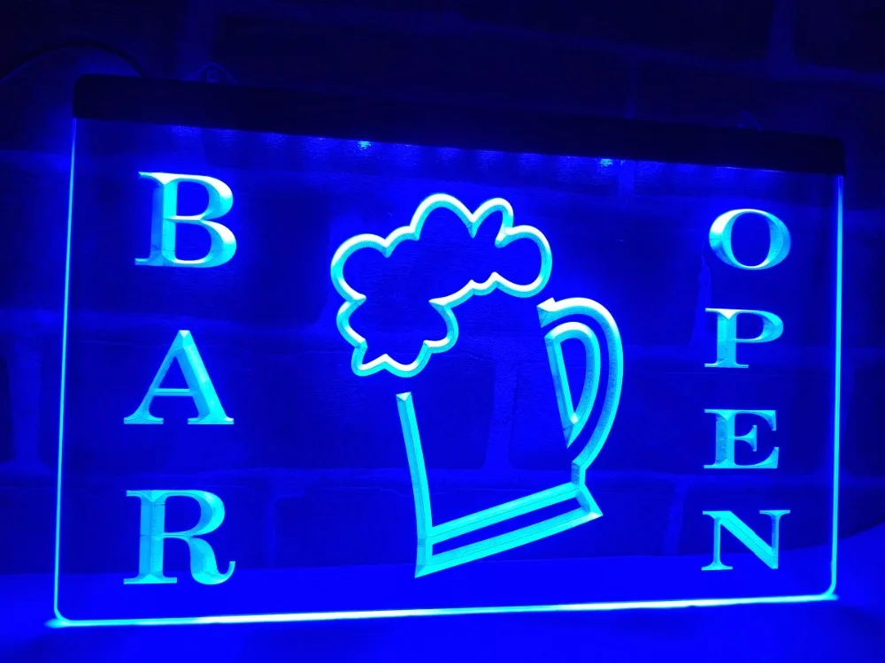 

LN039- Bar Open Beer Cup Led Light Sign
