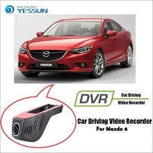 YESSUN для Mazda 6 Автомобильный видеорегистратор для вождения видеорегистратор мини-приложение управления Wifi камера регистратор приборная панель камера ночного видения