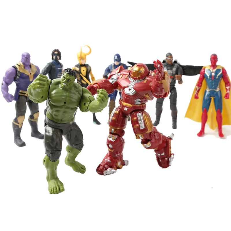 Hasbro Marvel, Фигурки Мстителей, 16 см, герой, кукла, Железный человек, Человек-паук, Халк, Тор, танос, декоративная модель, детская игрушка, подарок