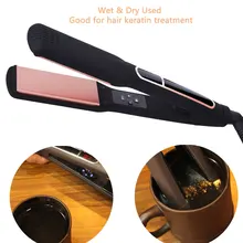 3D цифровой керамическая для зерен локоны волшебный ролик для волос утюжок для волос Стиль утюжок для выпрямления волос Стайлинг инструменты с Европейским штекером