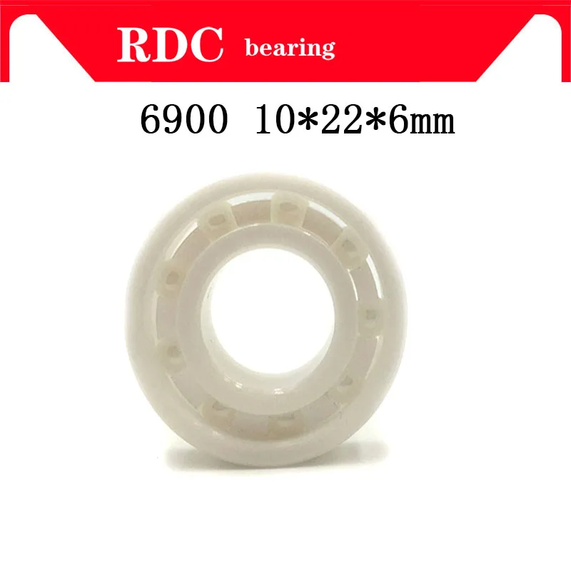 

Free Shipping 6900 10x22x6mm High quality full ZrO2 ceramic ball bearing zirconia bearing 10*22*6mm Factory sales