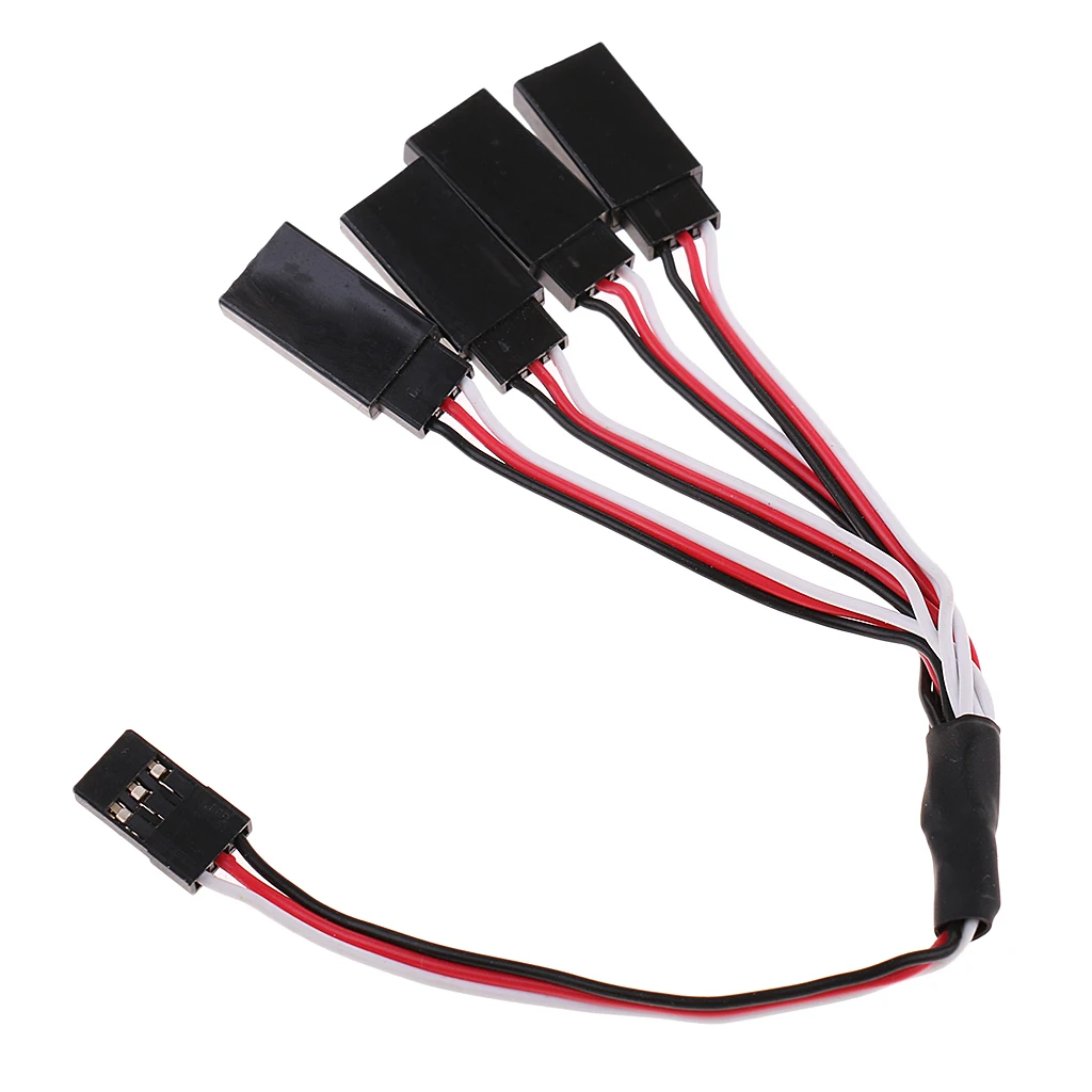 300mm 3-Way + 150mm 4-Way Servo Extension Y Splitter Cable Wire for Futaba