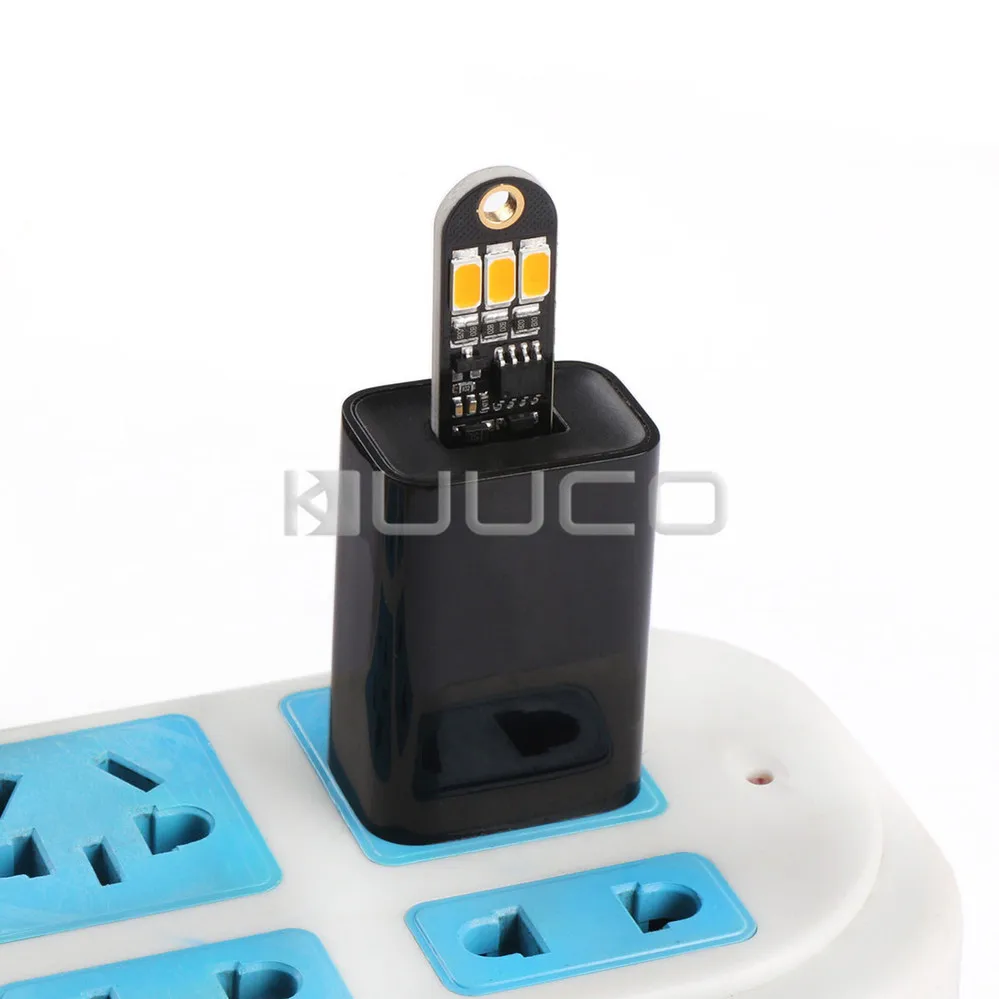 5 PCS/LOT Pocket Led Light USB Warm White Night Light Ultra-thin USB Energy-Saving Lamp for Power Bank Computer Laptop