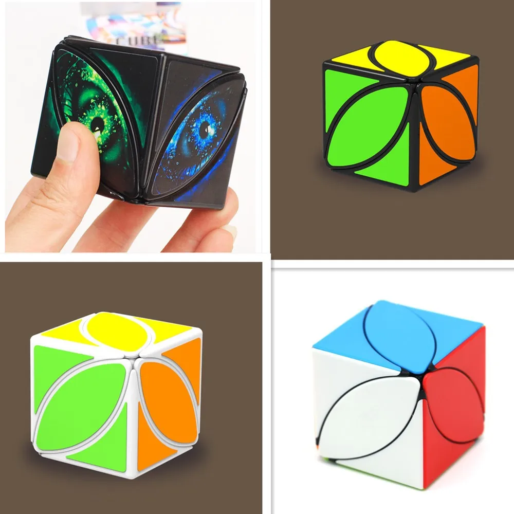 Cxbemtoy 4 стиля головоломка Ivy Cube первого твист кубики лист линия странные Форма, головоломка, волшебный куб, 2x2x2 с подарочной коробке