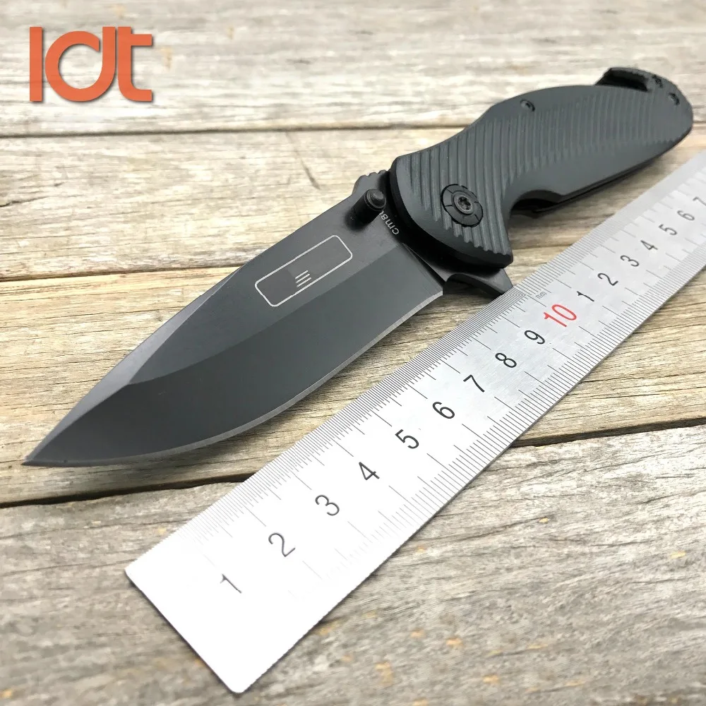 LDT CM80 Tactical Folding Blade Knife 7Cr18Mov Blade Aluminum Steel