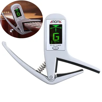 

Multifunctiona Chromatic Bass Guitar Tuner Capo 2 IN 1 Professional Smart Combination of Metal Capo + Automatic Tuner