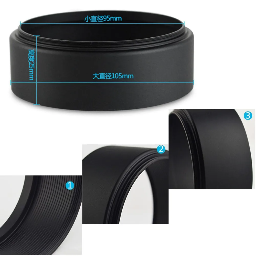 95mm 95 mm Metal Lens Hood for Samyang 500mm F/6.3 Mirror Tele Reflex