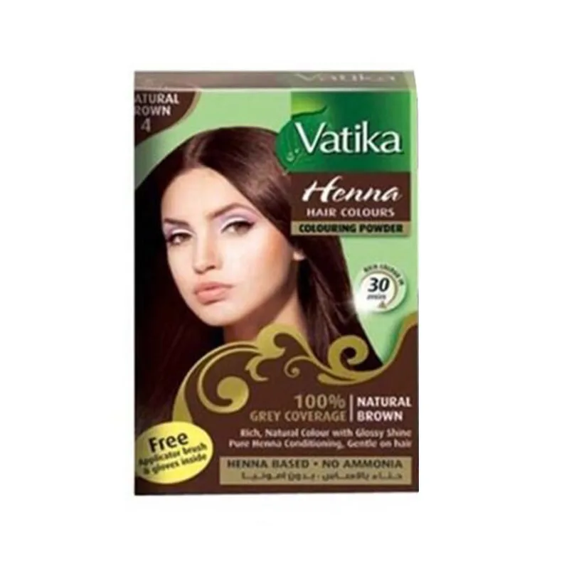 Модные Vatika высокое качество чистый натуральный краска для волос хна Временная Краска для волос Для женщин шампунь борода и брови быстрое окрашивание Уход за волосами - Цвет: 2