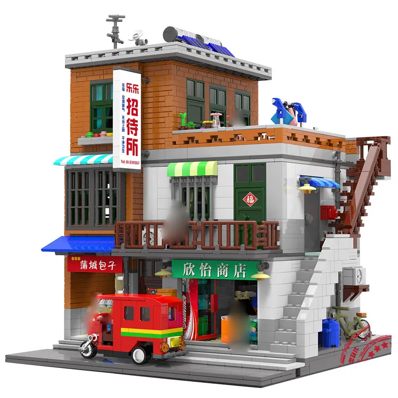 

New Arrival 2017 Xingbao Creative City Village in The City MOC The Urban Village Building Kit Blocks Bricks Toy For Gift
