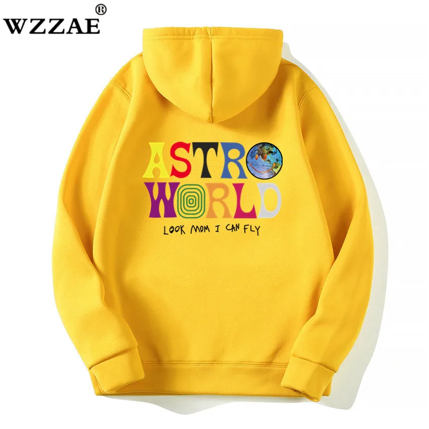 С изображением Трэвиса Скотта ASTROWORLD WISH YOU WERE HERE толстовки Мода Письмо ASTROWORLD Толстовка уличная человек женщина пуловер Толстовка