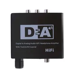 Усилители для наушников цифровой коаксиальный оптический выход сигнал аналогового аудио HiFi преобразователь усилителя адаптер с ЕС