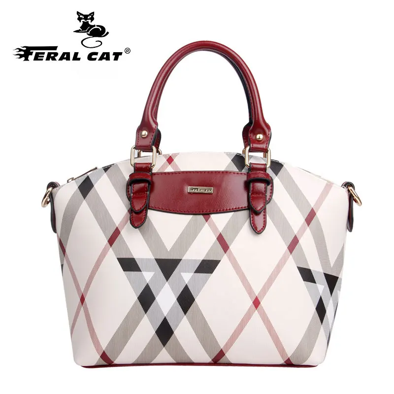 

FERAL CAT Female Brand Leather Handbag High Quality Small Bags Lady Shoulder Bags Casual Vintage New Handbags Women bag