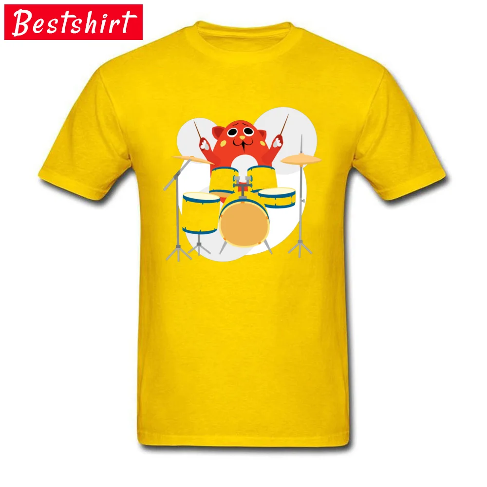 Special Boy T Shirts O Neck Short Sleeve Cotton Fabric Nyango Star Mascot Drummer -4154 Tops Shirt Slim Fit Tee Shirt Nyango Star Mascot Drummer -4154 yellow