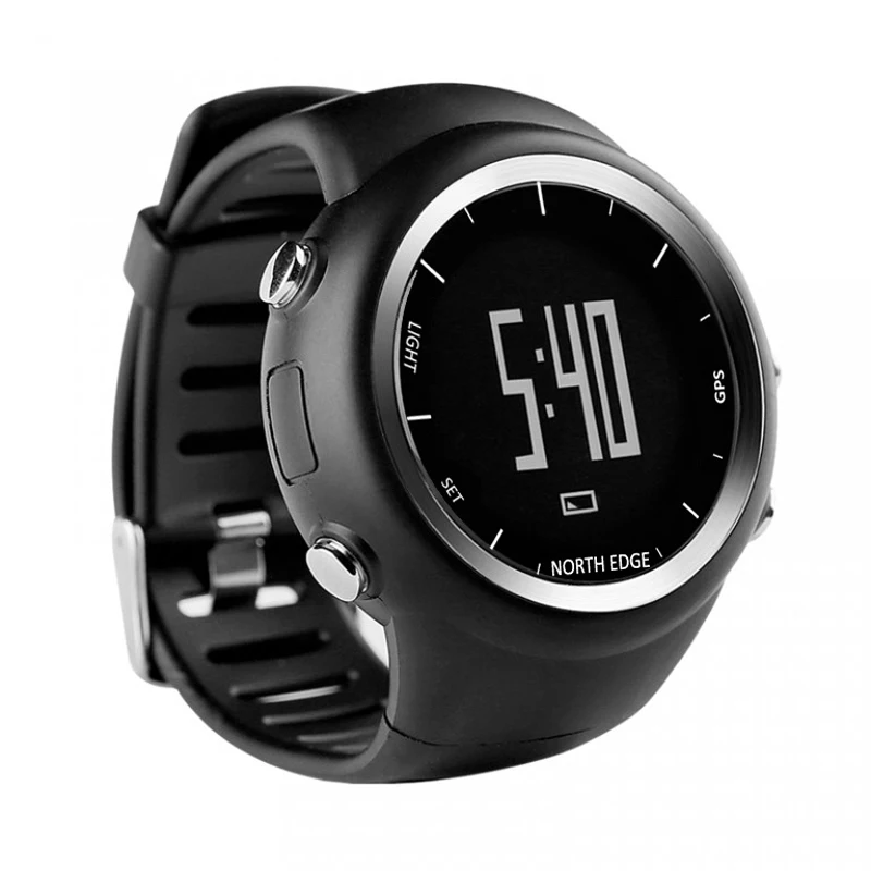 Northedge Новый GPS часы Цифровой час Для мужчин цифровой наручные smart темп Скорость