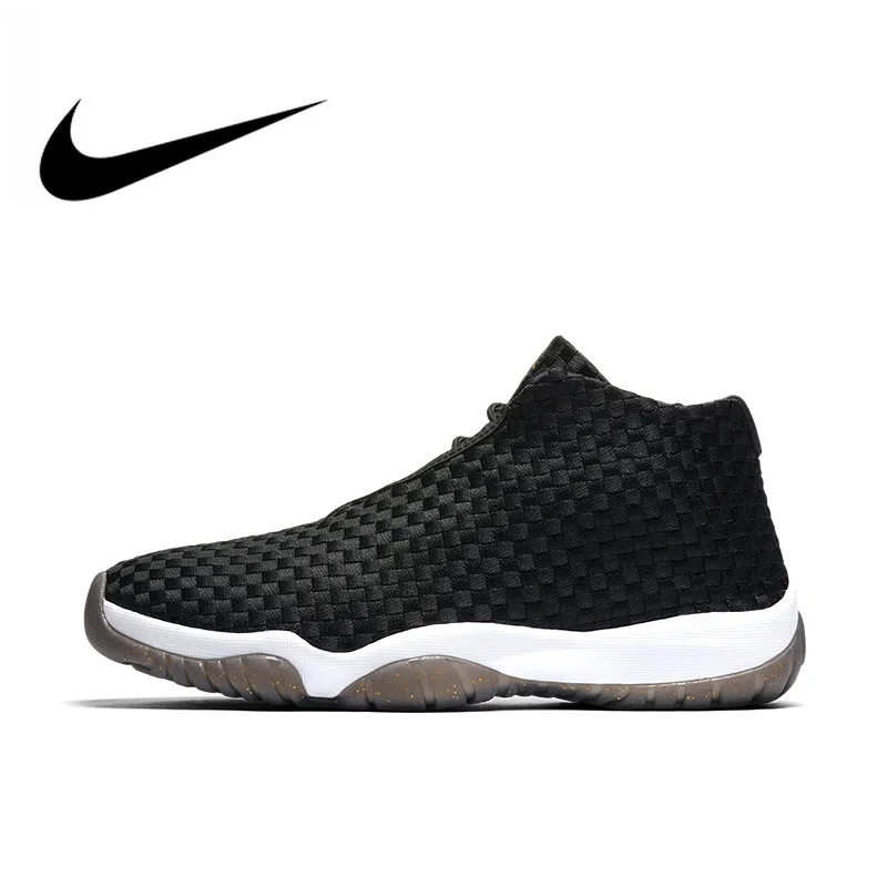 Оригинальные аутентичные Nike AIR JORDAN будущее мужские баскетбольные кеды кроссовки 656503 Спорт на открытом воздухе дышащие высокие нитки обувь