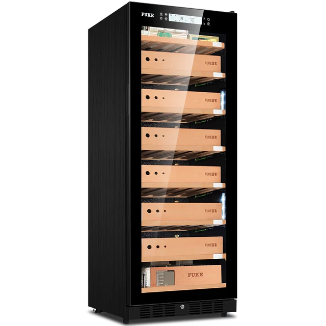 Fk 168c5 Cigar Cabinet Humidor Led Light Cooler Fk 168c5 Cigar Cabinet Humidor Led Light Cooler Spanish Cedar Wood