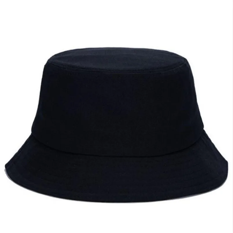 2018 Hot Sale 7 Solid Colors Bucket Hats for Women Men Panama Bucket Cap Women Hat Summer Sun ...