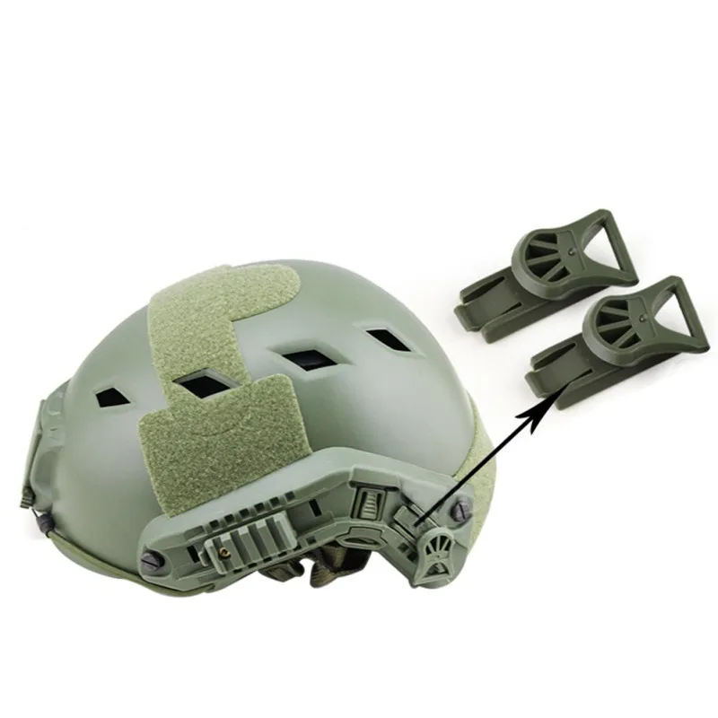 2 шт./компл. 19 мм военный страйкбол Пейнтбол шлем адаптер 19 мм очки ночного видения вращающийся зажимной рельс адаптер подходит для быстрого шлема