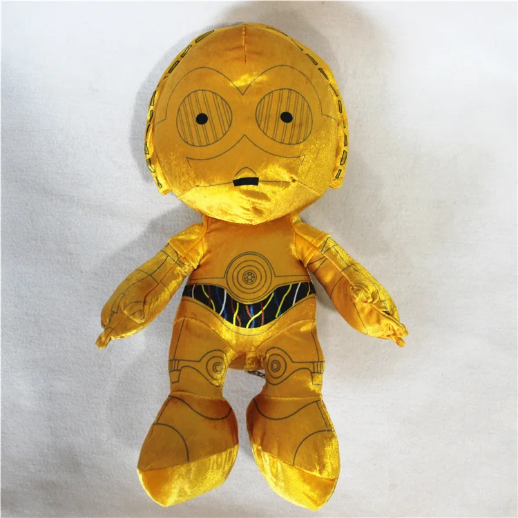 1 шт. 50 см Звездные войны C3PO плюшевые игрушки куклы для детей Подарки и день рождения