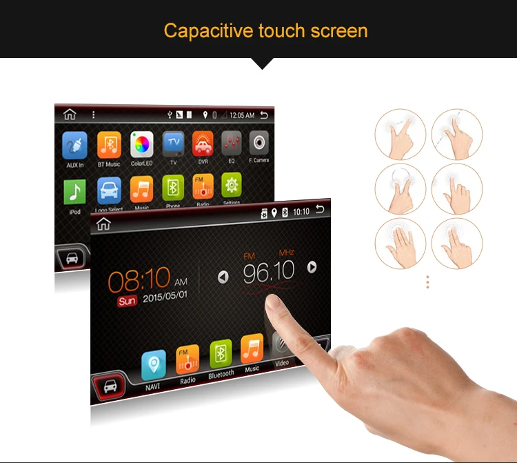 Best Android 7.1 Car DVD Player GPS Navi for 2013 2014 2015 DVD PLAYER Multimedia Navigation RADIO Stereo Audio Video with BT Wifi 8