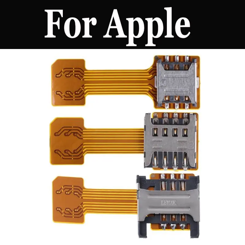 Двойной адаптер Micro SD для Apple iPhone 7 Plus SE 8 X Xs Max XR|Адаптеры SIM карт| |