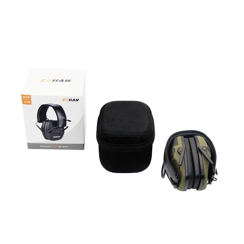 ZOHAN Electronic Shooting Ear Protection NRR22dB Sound Amplification Noise Reduction Ear Muffs Professional Hunting Ear Defender ZOHAN Electronic Shooting Ear Protection NRR22dB Sound Amplification Noise Reduction Ear Muffs Professional Hunting Ear Defender