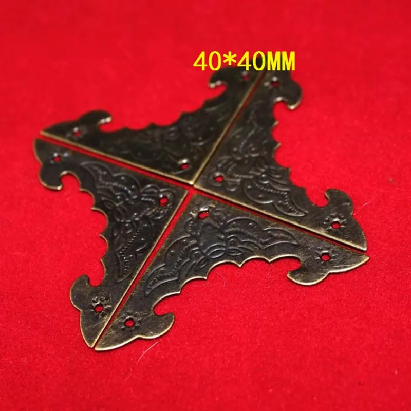Filigree-Triangle-Bat-Coner-Cabochon-Ancient-Bronze-Tone-Corner-Flatback-Metal-Embellishments-Scrapbooking-Decor-For-Wooden