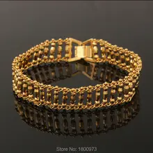 Уникальный Ширина 15 мм благородный мужской золотой цвет новейший полый браслет модные ювелирные изделия