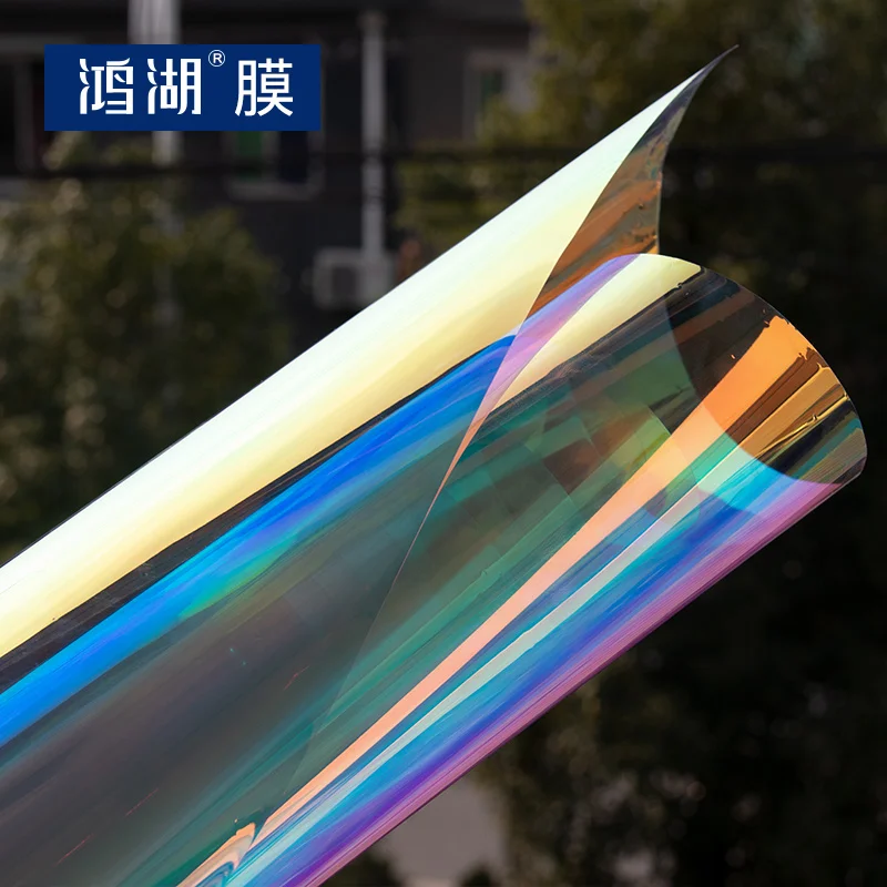 Cheap High Quality Dichroic Iridescent Finish Film for Glass Window and Acrylic Panels 1.37m x 30m Per Roll Whole Sale
