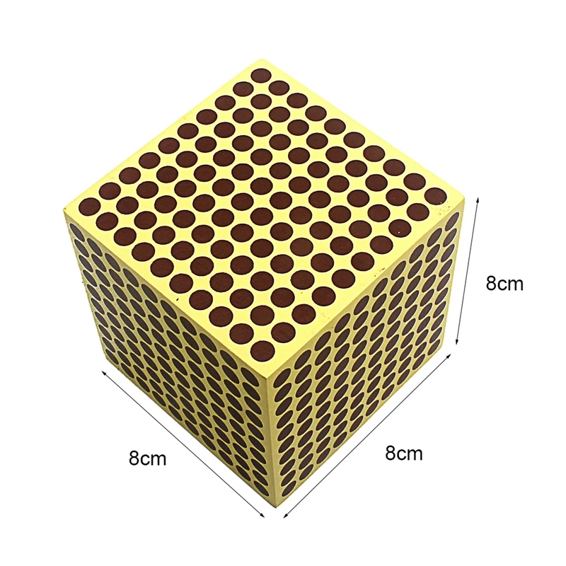 9Pcs Baby Toy Montessori Materials 9 Wooden Thousand Cubes Maths Training Preschool Early Learning Kids Toys Brinquedos Juguete