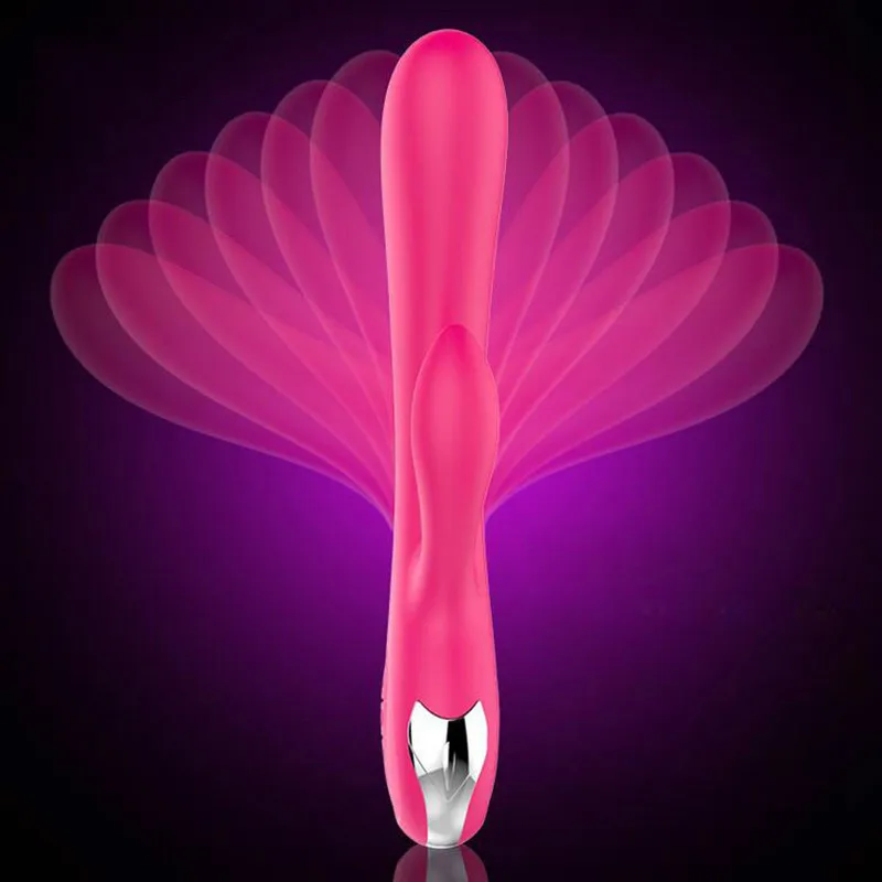 Лиса двойной вибрации G Spot вибратор силиконовая зарядка Mute 7 Скорость spot